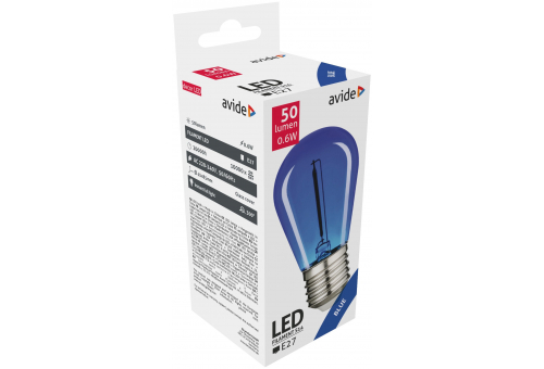 Dekor LED Filament fényforrás 0.6W E27 Kék