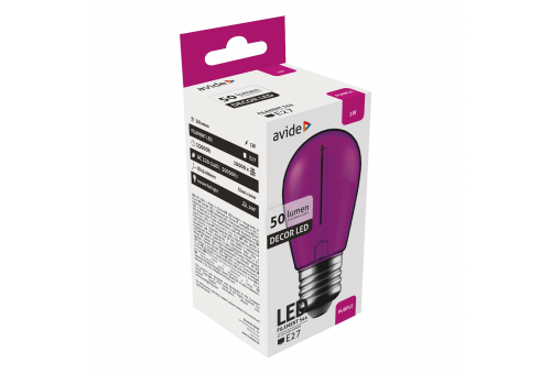 Dekor LED Filament fényforrás 1W E27 Lila