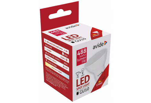 LED Spot Alu+plastic 7W GU10 EW