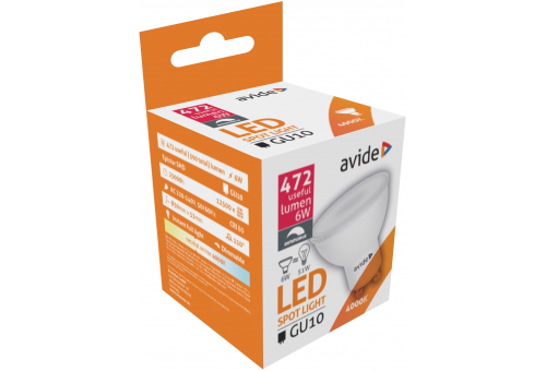 LED Spot Plastic Fényerőszabályzós 6W GU10 NW
