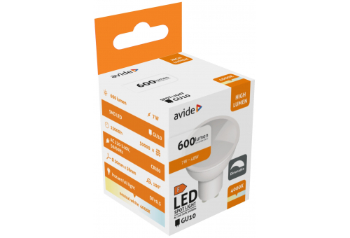 LED Spot Plastic Fényerőszabályzós 7W GU10 NW