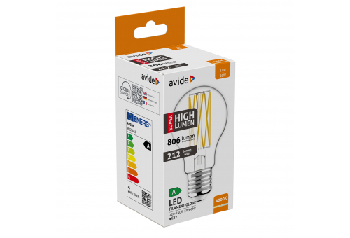 LED Filament Globe 3.8W E27 NW 4000K Super High Lumen