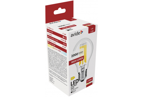 LED Filament Globe 14W E27 A65 360° WW 2700K High Lumen