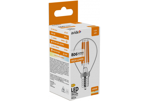 LED Filament Mini Globe 6.5W E14 NW High Lumen