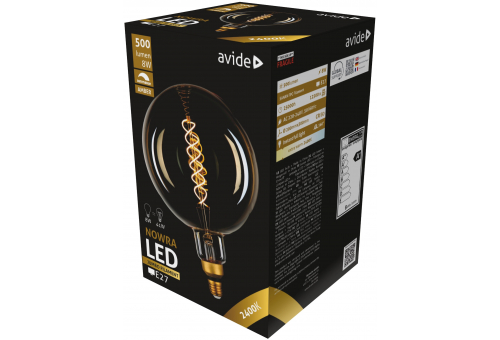 LED Jumbo Filament Nowra 200x300mm Amber 8W E27 2400K Fényerőszabályzós