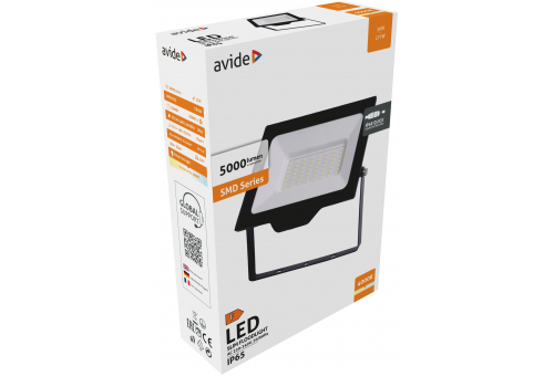 Avide LED Flood Light Slim SMD 50W NW 4000K with Quick Connector