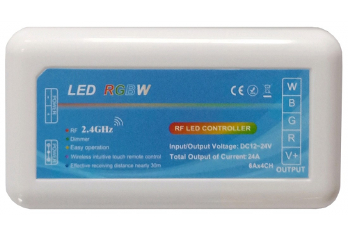 LED Szalag 12-24V 288W RGB+W 4 Zónás Vezérlő