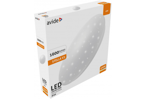 LED Mennyezeti Lámpa Stella V2 18W 330*65mm NW
