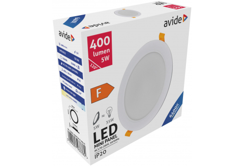 LED Beépíthető Kerek Mennyezeti Lámpa Műanyag 5W CW