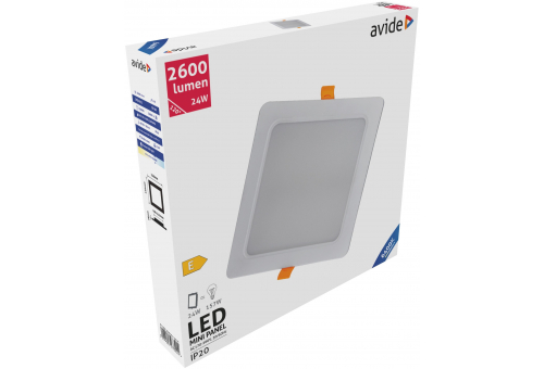 LED Beépíthető Négyzetes Mennyezeti Lámpa Műanyag 24W CW