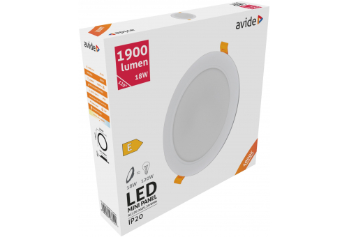 LED Beépíthető Kerek Mennyezeti Lámpa Műanyag 18W NW