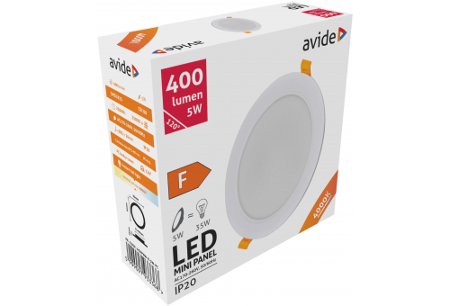 LED Beépíthető Kerek Mennyezeti Lámpa Műanyag 5W NW