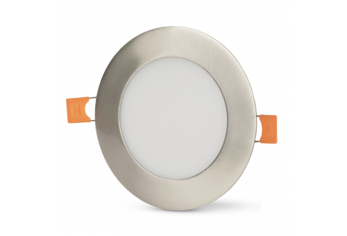 LED Beépíthető Kerek Mennyezeti Lámpa ALU Szatén nikkel 6W NW 4000K