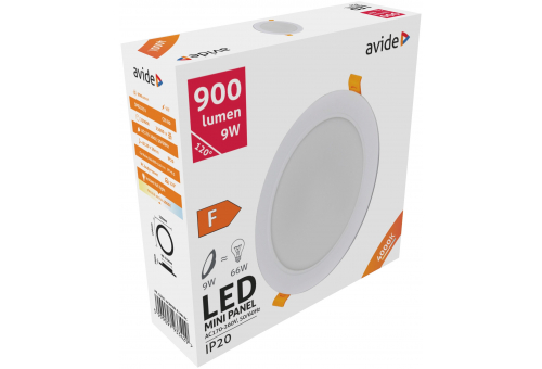 LED Beépíthető Kerek Mennyezeti Lámpa Műanyag 9W NW