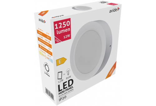 LED Falra Szerelhető Kerek Mennyezeti Lámpa Műanyag 12W NW 4000K