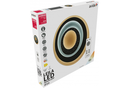 Design Mennyezeti Lámpa Leila 80W(40+40) RF Távirányítóval