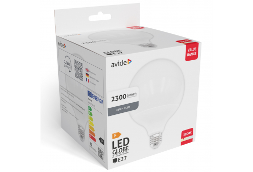 Value LED G120 SMD Globe Opal E27 23W WW 3000K