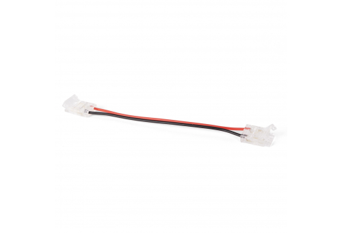 LED szalag kiegészítő - Csatos forrasztásmentes toldó csatlakozó, 10 cm-es kábellel, PCB - PCB, alkalmas 10mm CLED és 5050 szalaghoz 60led-ig, és 2835 240led-ig - egyszínű (10 darabos csomag)