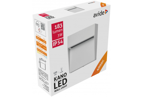 Kültéri lépcső lámpa Kano LED 3W NW IP54 10.5cm