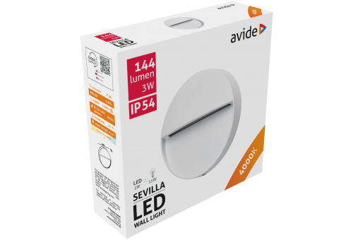 Kültéri lépcső lámpa Sevilla LED 3W NW IP54 110mm