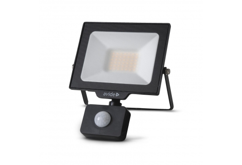 LED Opál Reflektor Slim SMD 30W NW 4000K Mozgásérzékelős PIR