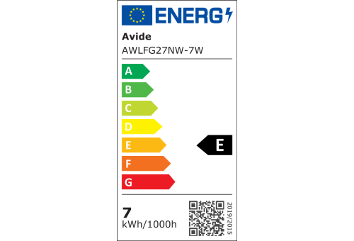 LED White Filament Globe 7W E27 NW 4000K