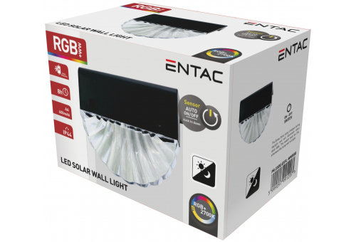 Napelemes Műanyag Lámpa WW+RGB